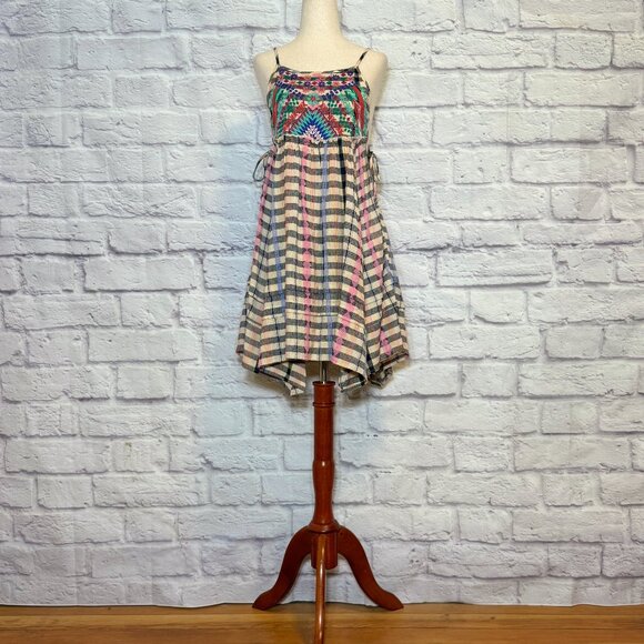 Urban Outfitters Dresses & Skirts - Urban Outfitters Floral Embroidered Apron Dress